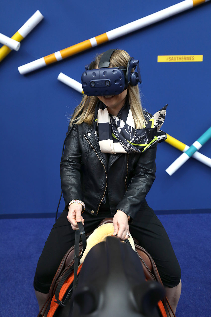 The Virtual Reality “ride”;  photo © Sarah Appel